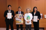 日高＆岩崎＆豊田真奈美さんが、島根県知事を表敬訪問。