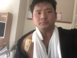 永尾選手が肩の手術で入院、復帰時期は未定。